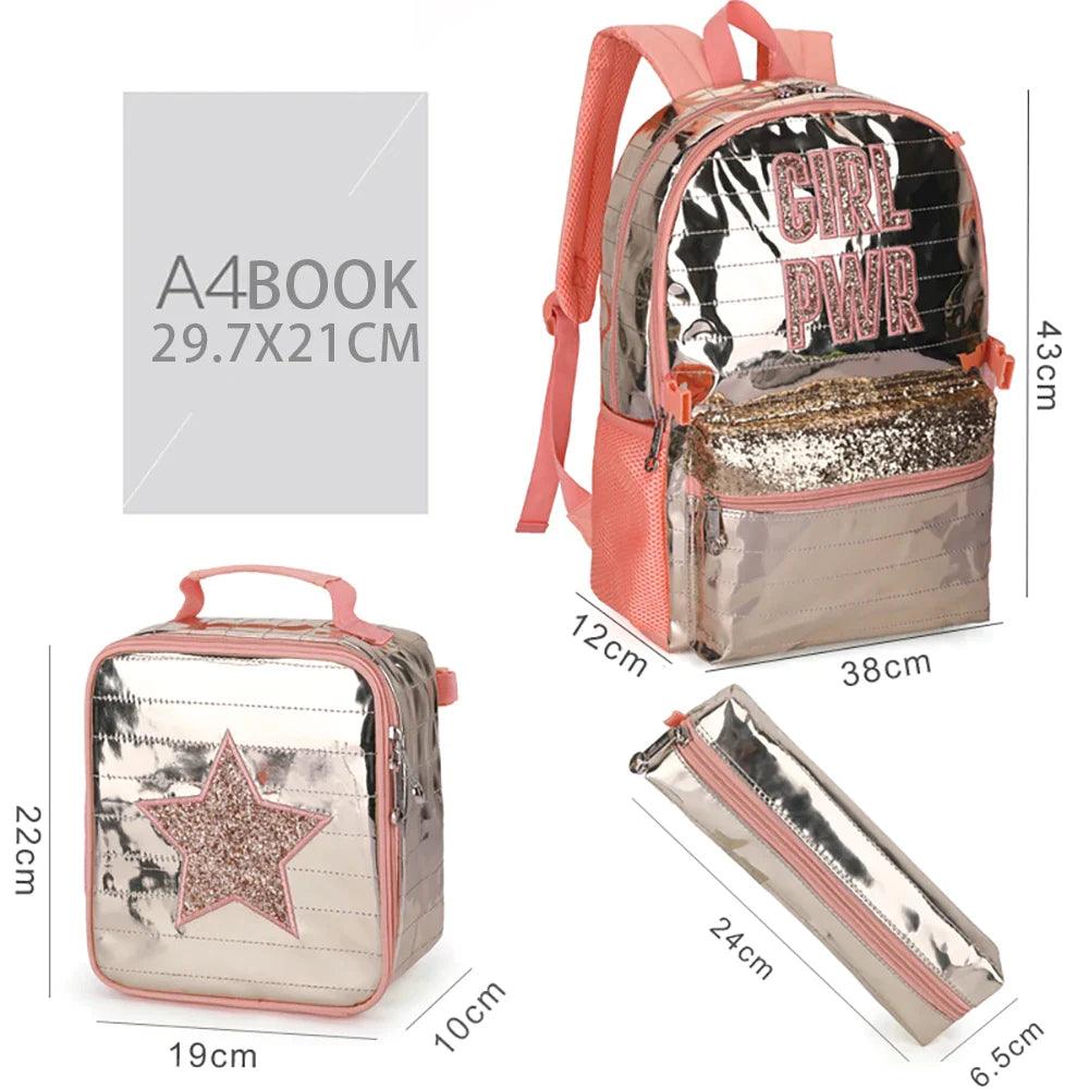 Mochila Infantil Girl Power Brilhante - Mostres seu Poder nas Aulas - Lojas Promorin