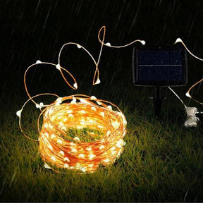 Pisca-Pisca Solar com 8 Modos de Iluminação - Natal 2023 - Lojas Promorin