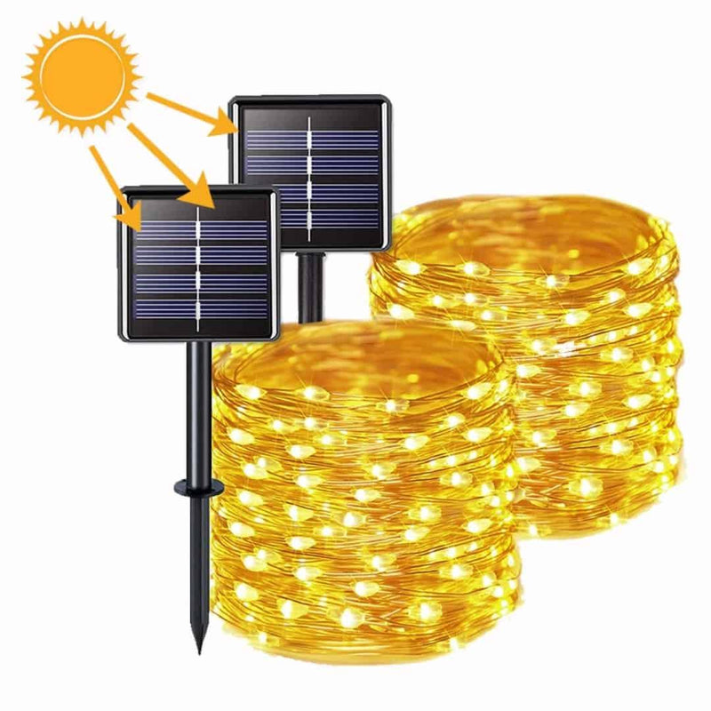 Pisca-Pisca Solar com 8 Modos de Iluminação - Natal 2023 - Lojas Promorin