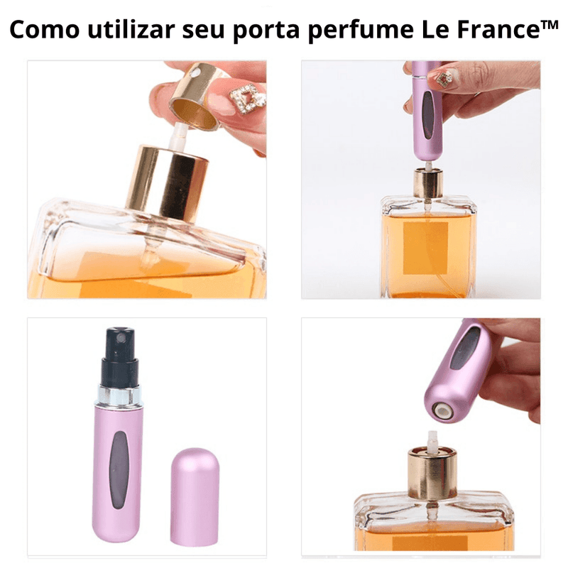 Porta Perfume Recarregável Original LE FRANCE - Lojas Promorin