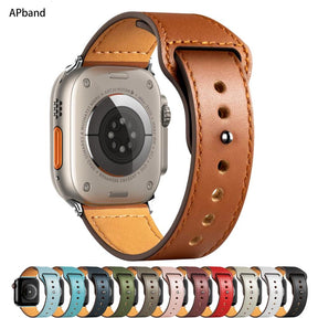 Pulseira Couro Pino - Watch Ultra (42-49mm) - Lojas Promorin