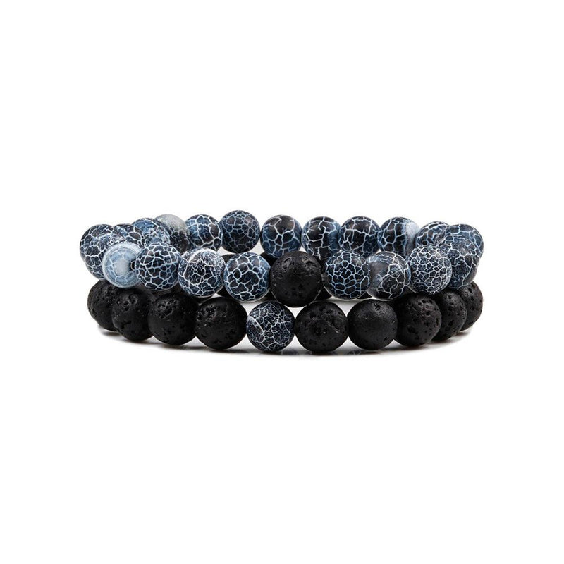 Pulseira Masculina Pedras Naturais Wolf - Lojas Promorin