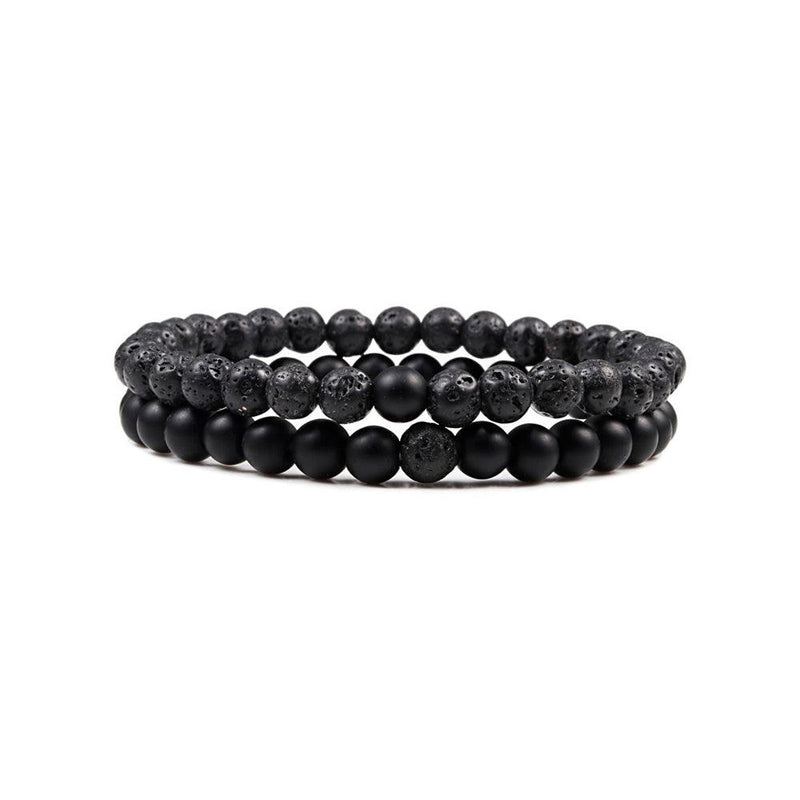 Pulseira Masculina Pedras Naturais Wolf - Lojas Promorin