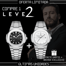 Relógio Masculino Fusion Luxury + Brinde Exclusivo! (COMPRE 1 LEVE 2) - Lojas Promorin