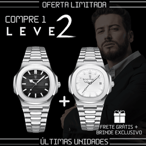 Relógio Masculino Fusion Luxury + Brinde Exclusivo! (COMPRE 1 LEVE 2) - Lojas Promorin