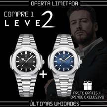 Relógio Masculino Fusion Luxury + Brinde Exclusivo! (COMPRE 1 LEVE 2) - Lojas Promorin