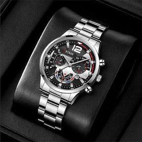 Relógio Masculino Gold Luxury + Pulseira de Brinde - Lojas Promorin