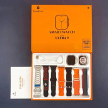 SmartWatch - Serie 9 Ultra [Kit: 7 Pulseiras + Case] - Lojas Promorin