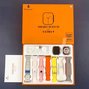 SmartWatch - Serie 9 Ultra [Kit: 7 Pulseiras + Case] - Lojas Promorin