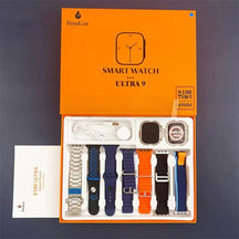 SmartWatch - Serie 9 Ultra [Kit: 7 Pulseiras + Case] - Lojas Promorin