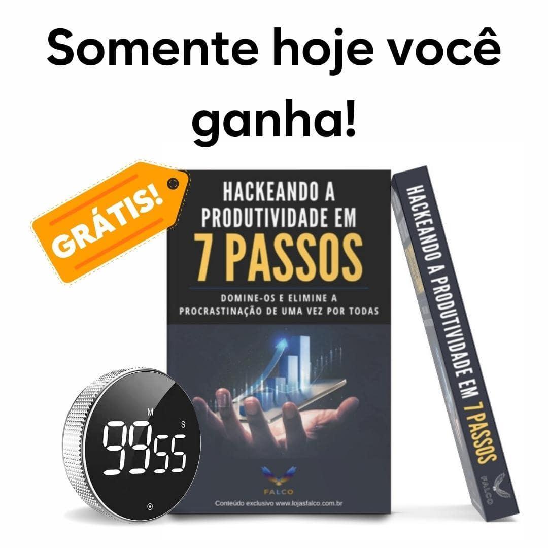 Temporizador Magnético Prime + Ebook de Produtividade (BRINDE!) - Lojas Promorin