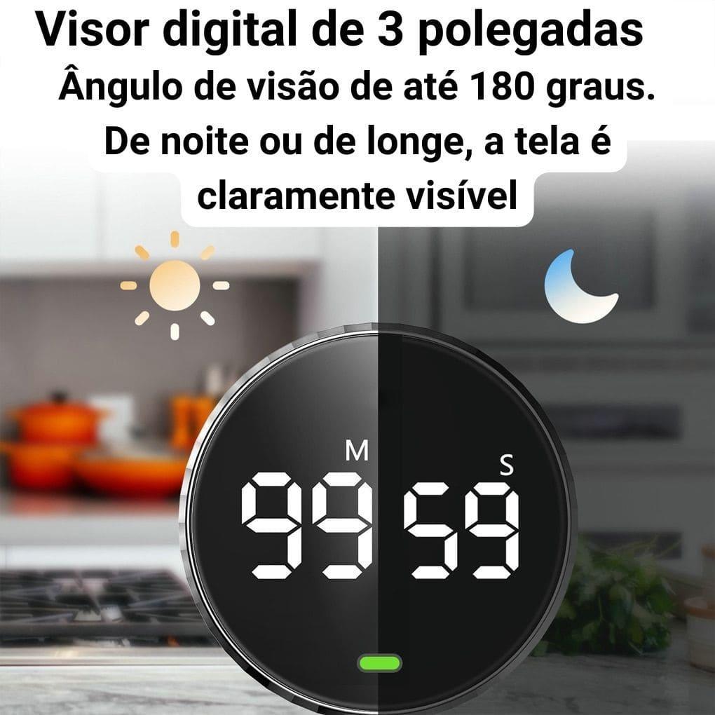 Temporizador Magnético Prime + Ebook de Produtividade (BRINDE!) - Lojas Promorin